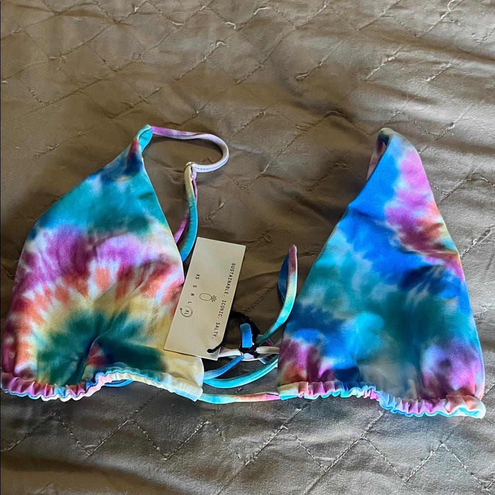Skatie Tie-Dye Bikini Top